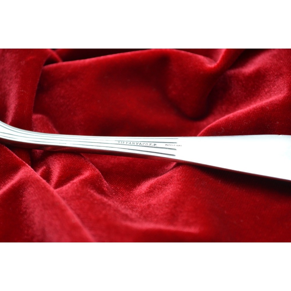 Tiffany & Co EP Silver Plate Cake Pie Server Patent 1884 Engraved Monogram - Picture 3 of 6